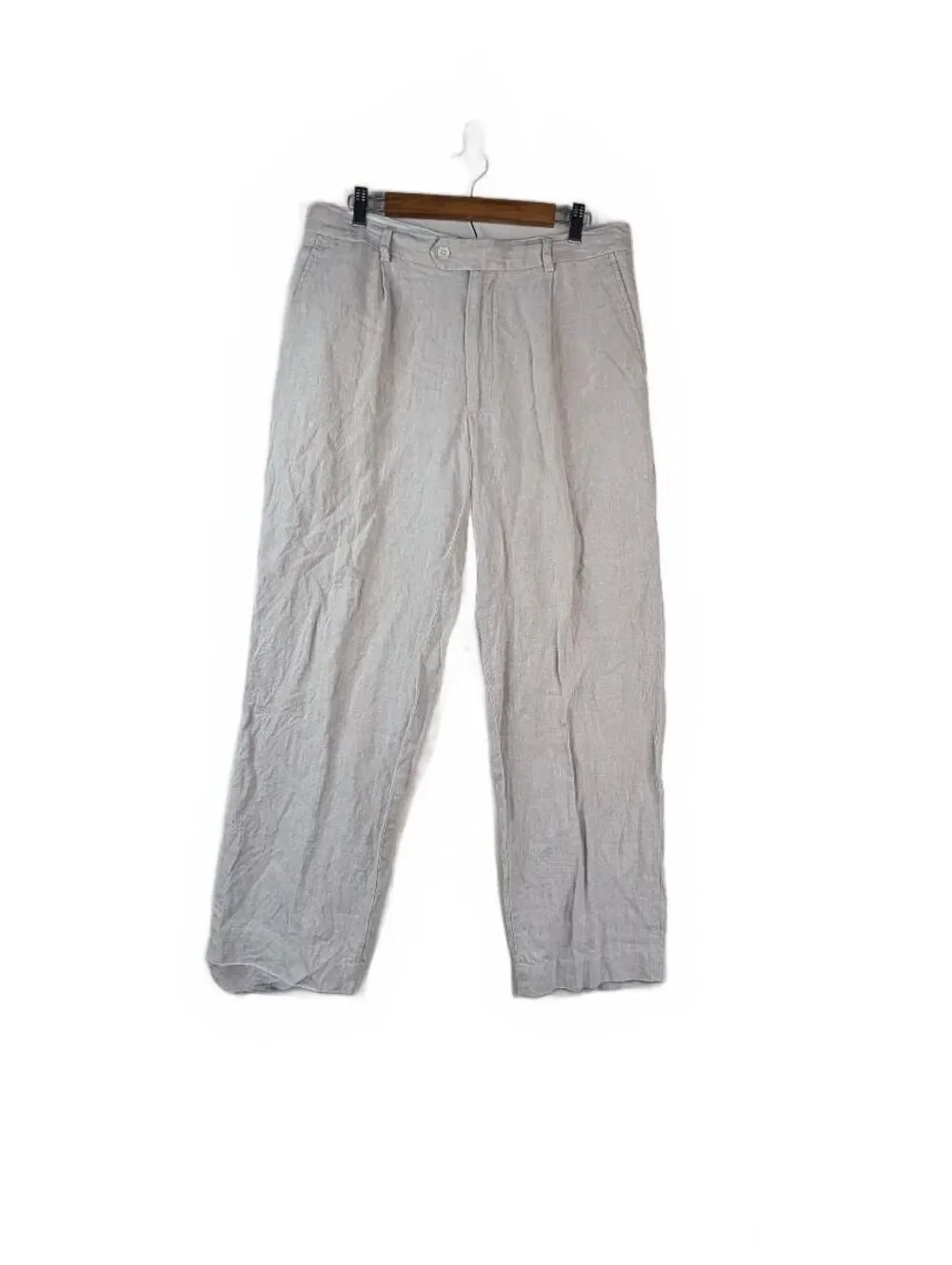 Murano Men's 100% Linen Pleated Pants Size 34x30